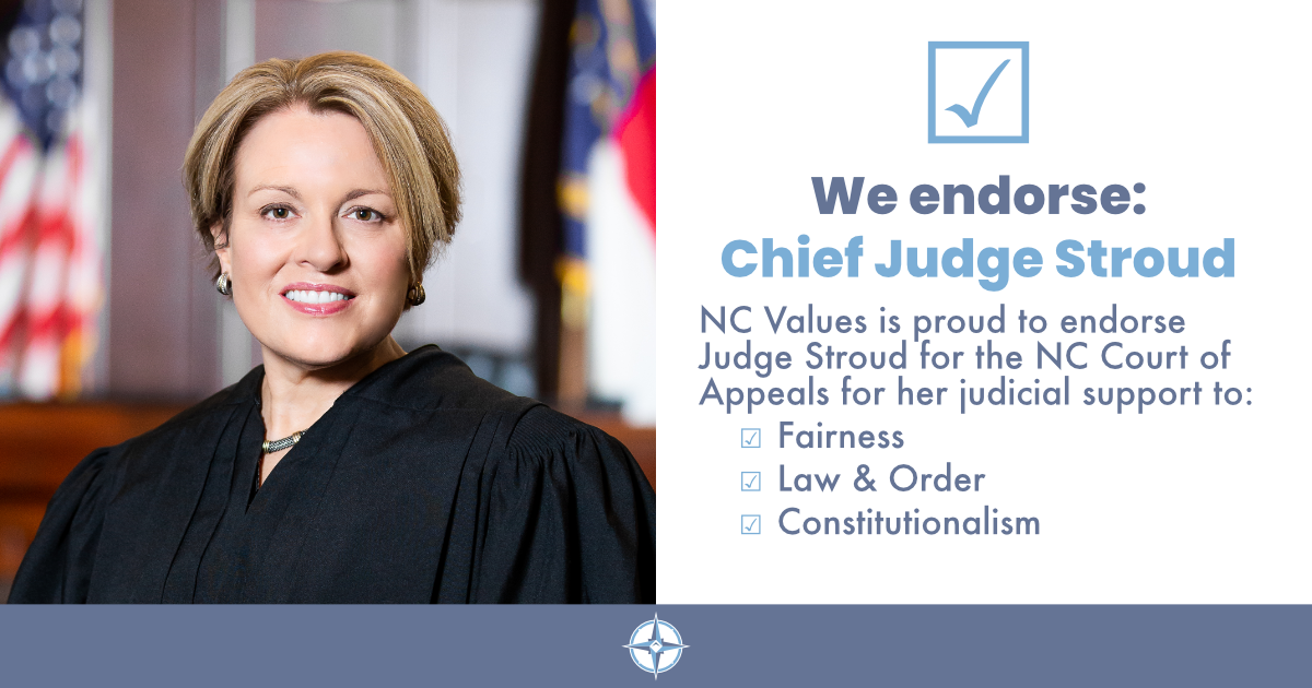 Judge Donna Stroud endorsed by NC Values Coalition